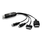 Carregador Multifuncional 4 Em 1 Usb + Dados Uc-14 C3tech