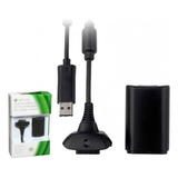 Carregador P Controle Sem Fio Xbox 360 Cabo Usb Play Charge Voltagem De Entrada 110v/220v (bivolt)