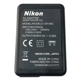 Carregador Para Nikon Eh-69c 100% Original + Cabo De Força