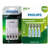 Carregador Philips 4 Pilhas