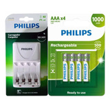 Carregador Philips 4 Pilhas