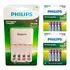 Carregador Philips Com 8 Pilhas Aaa 1000ma Recarregaveis Rtu