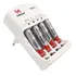 Carregador Pilhas Aa/aaa/9v + 4 Pilhas Aaa 1000mah Auto Stop