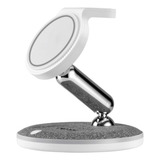 Carregador Por Indução 15w De Mesa 3 Em 1 C Magsafe Dobrável