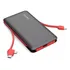 Carregador Portátil Kaidi 956 Power Bank 10.000mah Universal Cor Preto