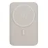 Carregador Portátil Power Bank Indução 10.000 Carregamento Rápido Suporte Dobrável Compatível Com Magsafe Universal Off White Geonav