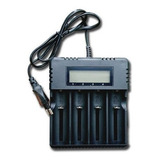 Carregador Quadruplo Lcd Bateria