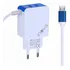 Carregador Rápido De Alta Velocidade Completo C/ Cabo Fixo V8 3.1a E 02 Portas Usb Homologado Pela Anatel