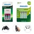 Carregador Sony C/4 Pilhas Recarregáveis Aa+4pilhas Aaa Kit 