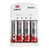 Carregador Super Rápido + 4 Pilhas Recarregável Aa 2600mah