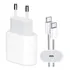 Carregador Turbo 20w Com Cabo Usb-c P/ iPhone 15 15 Pro Max