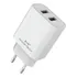Carregador Turbo Auto Id 2 Usb 2,4a Cabo C 1m Cm-109c 12w Cor Branco