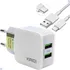 Carregador Turbo Celular Smartphone 2 Usb Cabo Usb Original