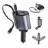 Carregador Turbo De Carro Retrátil Para iPhone Com 2cabo+led