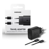 Carregador Turbo Samsung 45w Tipo c Para S20 S21 S22  