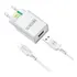 Carregador Turbo Tipo C Para Xiaomi Redmi Note 7 8 9 Pro 10 Cor Branco
