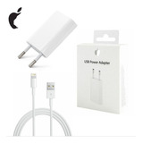 Carregador Usb 5w, Cabo Lightning Usb 1m, iPhone, iPad, iMac