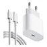 Carregador Usb-c Lightning Branco 30w Turbo 6.1 A'gold 1m 12v