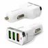 Carregador Veicular 3x Usb Carro Celular Rápido Turbo 36w 6a