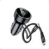 Carregador Veicular 60w Turbo C/ Cabo P/ iPhone E Samsung Nf