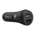 Carregador Veicular Duplo Universal Usb-a Com 2 Saídas Para Carro Turbo Fast Charger Usb Certificado Anatel Gshield Cor Preto