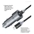 Carregador Veicular Hrebos Porta Duplo Pd 20w Turbo + Cabo Tipo C