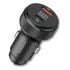 Carregador Veicular Turbo 40w Usb + Tipo C Premium Cor Preto