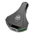 Carregador Veicular Universal Carregamento Rápido Triplo Turbo Tank 18w Com Duas Portas Usb-a E Tipo C E Martelo De Segurança Certificado Anatel Gshield Cor Preto