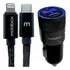Carregador Veicular Usb A E C 3a +cabo Lightning Para iPhone