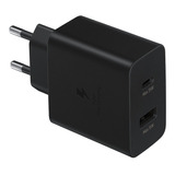 Carregador Viagem Rápido Samsung Duo 35w/15w Preto Sem Cabo