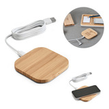 Carregador Wireless Em Bambu