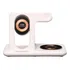 Carregador Wireless Indução Sem Fio 4x1 Celular Relogio Fone Cor Branco