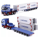 Carreta Miniatura De Transporte De Container Kdw Escala 1/50