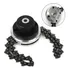 Carretel Com Corrente Roçadeira 25 4mm Trimmer Jardim Grama Cor Preto