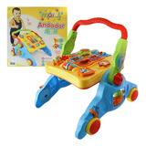 Carrinho Andador/mesa Didático Com Som 4 Em 1 - Brinquedo