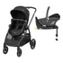 Carrinho Anna³ Black Bebê Conforto E Base Isofix Maxi Cosi