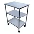 Carrinho Auxiliar 80x40x78 De Inox Com Rodas