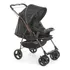 Carrinho Bebê Berço Passeio Galzerano Milano 1016 Preto