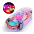 Carrinho C Movimento Luz E Som Transparente Engrenagens Neon