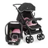Carrinho Com Bebê Conforto Joy Preto Com Rosa Tutti Baby Cor Do Chassi Preta