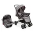 Carrinho Com Bebê Conforto Travel System Choice Cinza Voyage