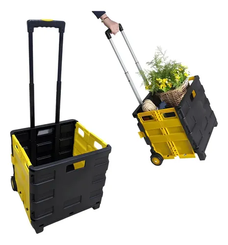 Carrinho Compras Dobravel Portatil