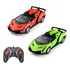 Carrinho Controle Remoto Grande Carro Brinquedo Infantil Lamborghini Conversível Cor Verde Farol Led