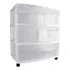 Carrinho De Armazenamento Sterilite Wide Com 3 Gavetas De Pl