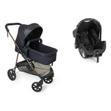 Carrinho De Bebê Bb Conforto Napoli Travel System Preto Cobre Galzerano