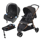 Carrinho De Bebê Cr3 E Bebê Conforto Base Isofix - Burigotto