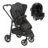 Carrinho De Bebê De Passeio Galzerano Olympus Travel System Black