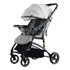 Carrinho De Bebê Passeio Tipo Berço Yougo Cinza Maxi Baby