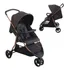 Carrinho De Bebê Rodas C/ Freio Até 15kg Cr3 Burigotto Cor Preto Cor Do Chassi Cobre