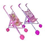 Carrinho De Boneca Dobrável Menina Brinquedo Passeio Infantil Luxo